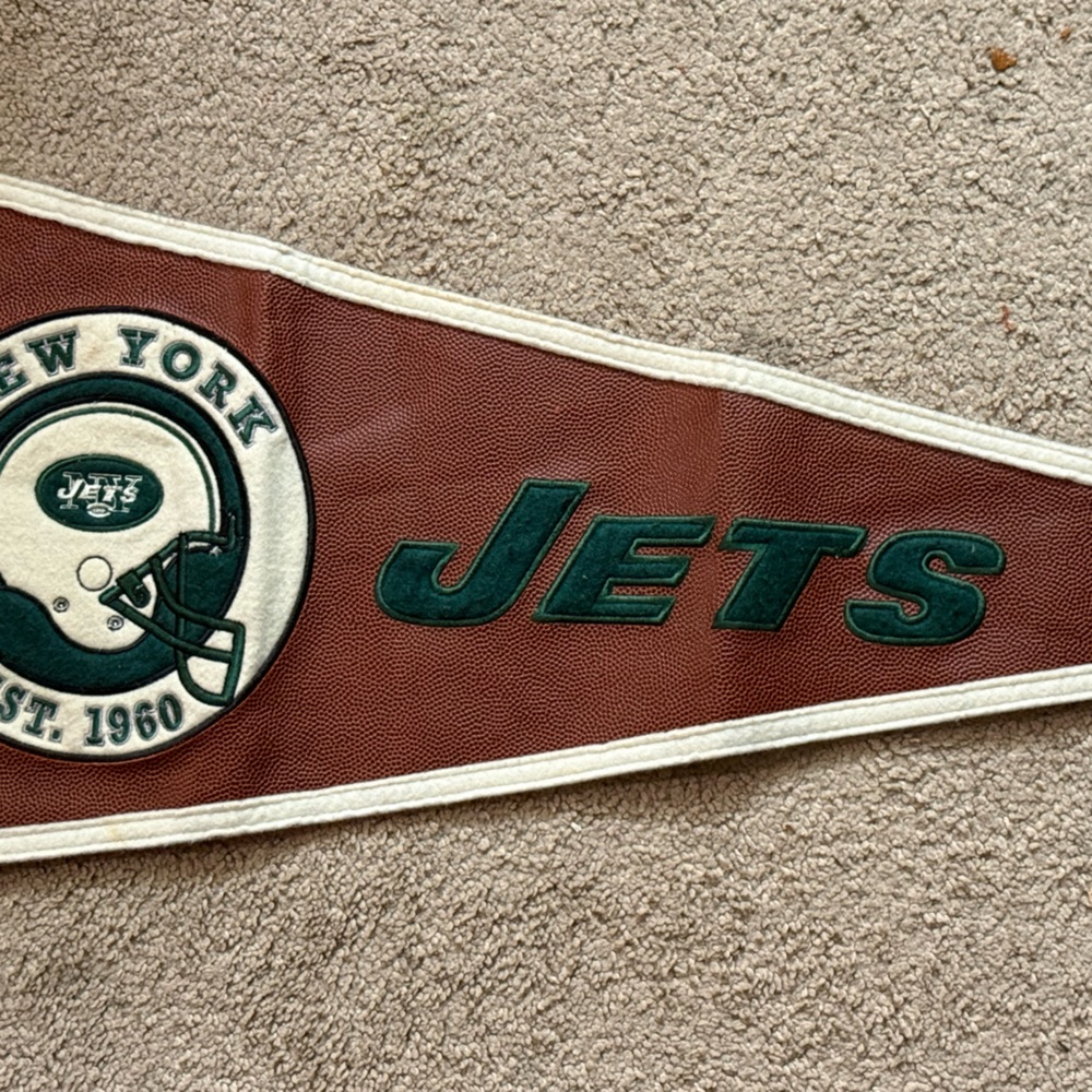 New York Jets Pennant Winning Streak NFL Wall Banner Football Decor - Picture 3 of 9